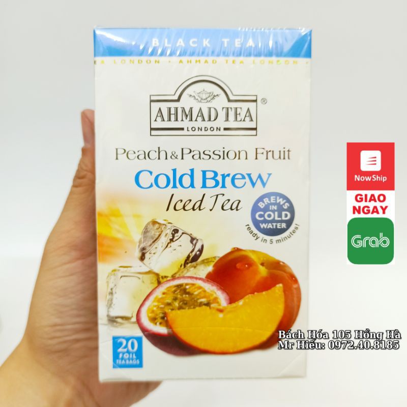 [T8/2024] Trà Ahmad Tea pha lạnh Cold Brew Peach &amp; Passion Fruit