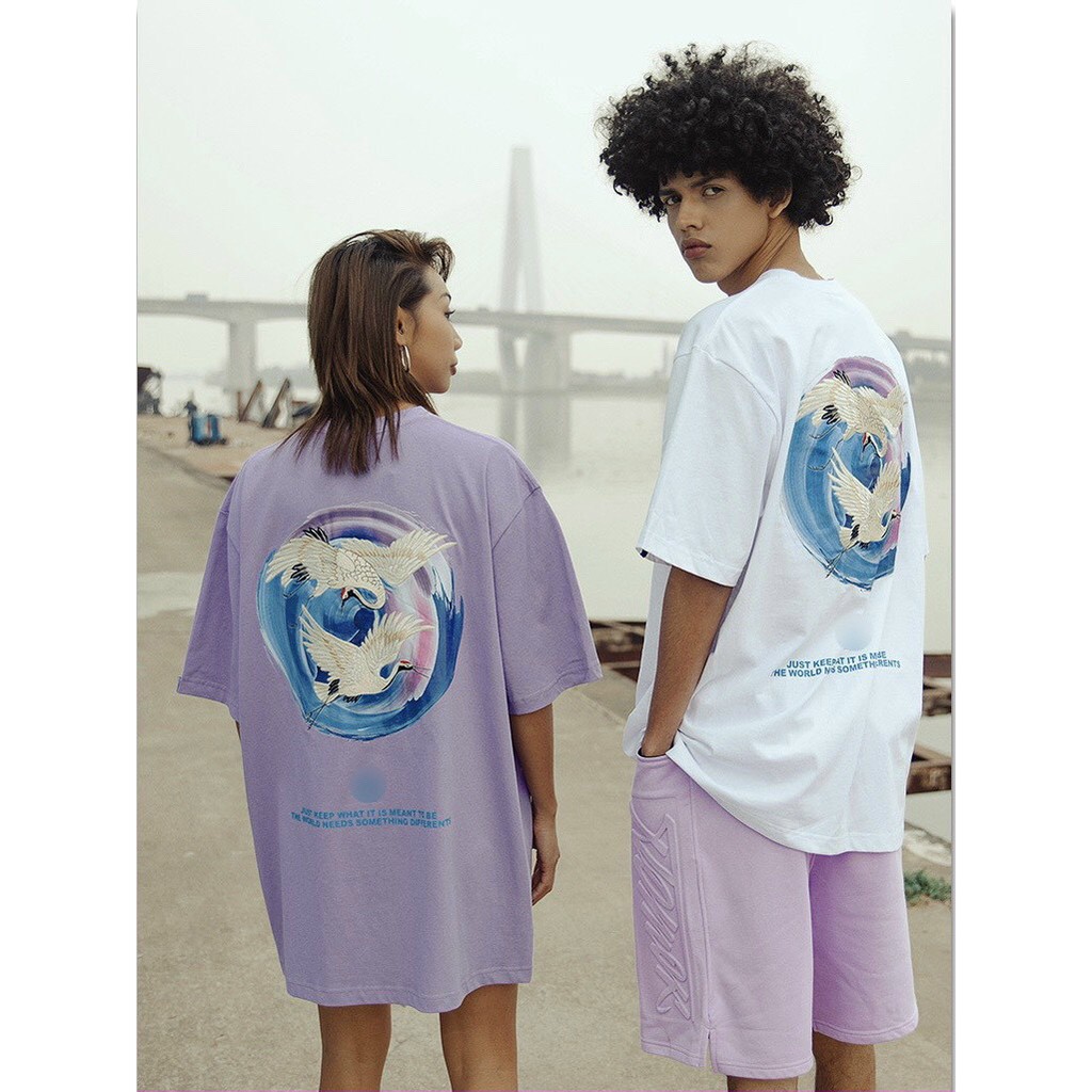 Áo thun tay lỡ form rộng ESTINI áo thun Unisex nữ nam chất cotton vải dày NUTHINK SẾU
