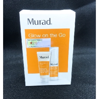 Set trị thâm, nám, dưỡng sáng da Murad Glow On The Go (Rapid Age Spot Correcting Serum + Essential-C Day Moisture0