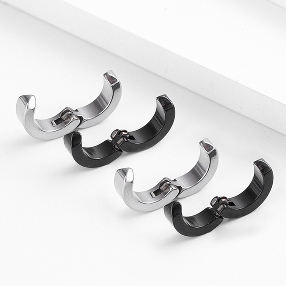 1 Cặp Khuyên Tai Thép Titan Nam Châm Phong Cách Hip Hop Thời Trang Cho Nam Nữ