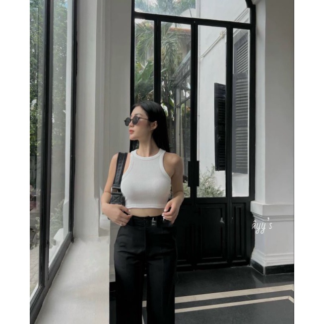 Áo thun tăm ba lỗ croptop