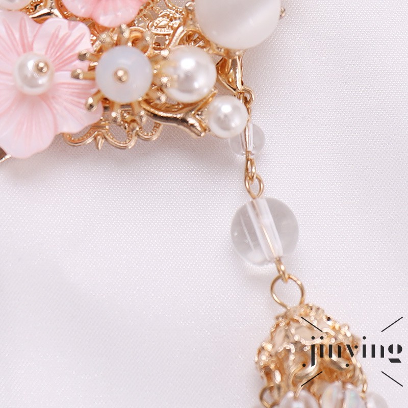 GETNOIVAS Trâm cài tóc phối núm tua kiểu cổ điển thời trang cho nữ