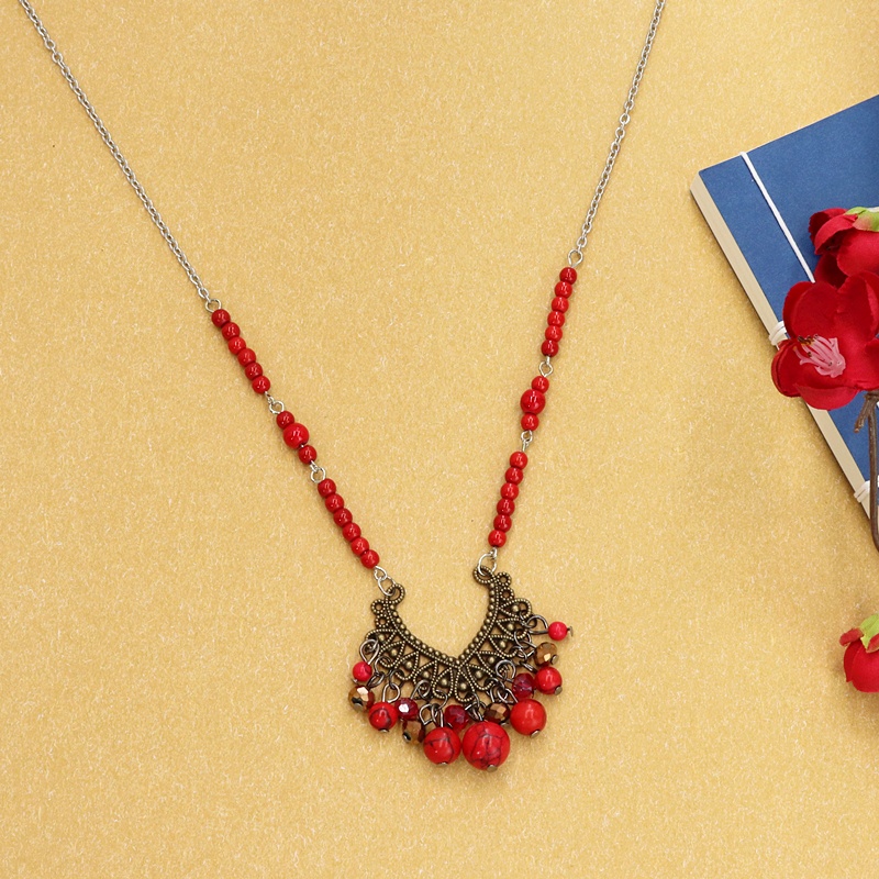 Vòng cổ boho kết hạt phong cách vintage