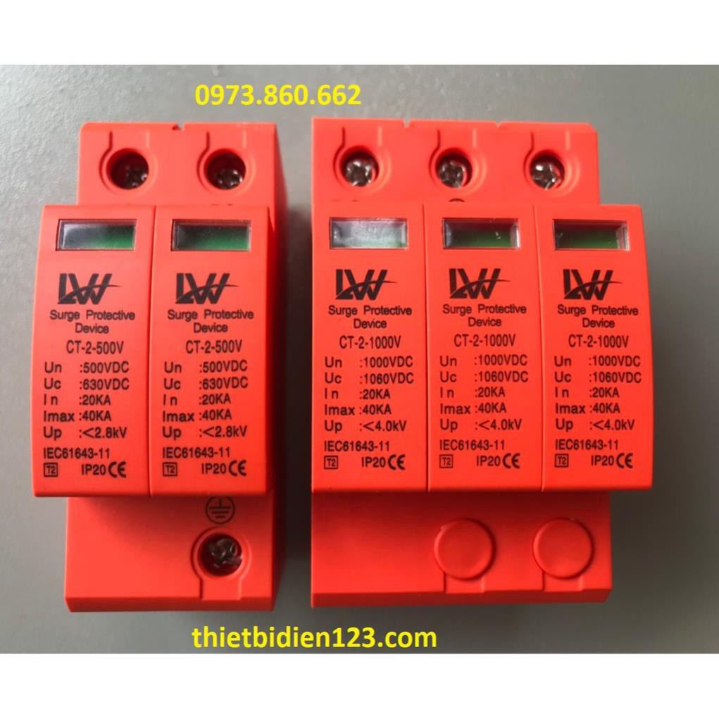 Chống sét lan truyền DC 3P 1000V - Cắt lọc sét DC 3P 1000v -TBĐ