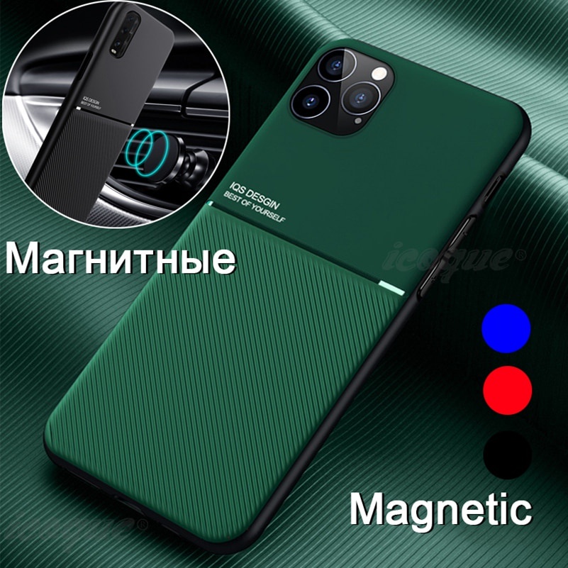Ốp điện thoại phối bề mặt da có từ tính sang trọng cho Iphone 12 Pro Max 11 Se 2020 6 7 8 Plus 12 Mini 11 Xr X Xs