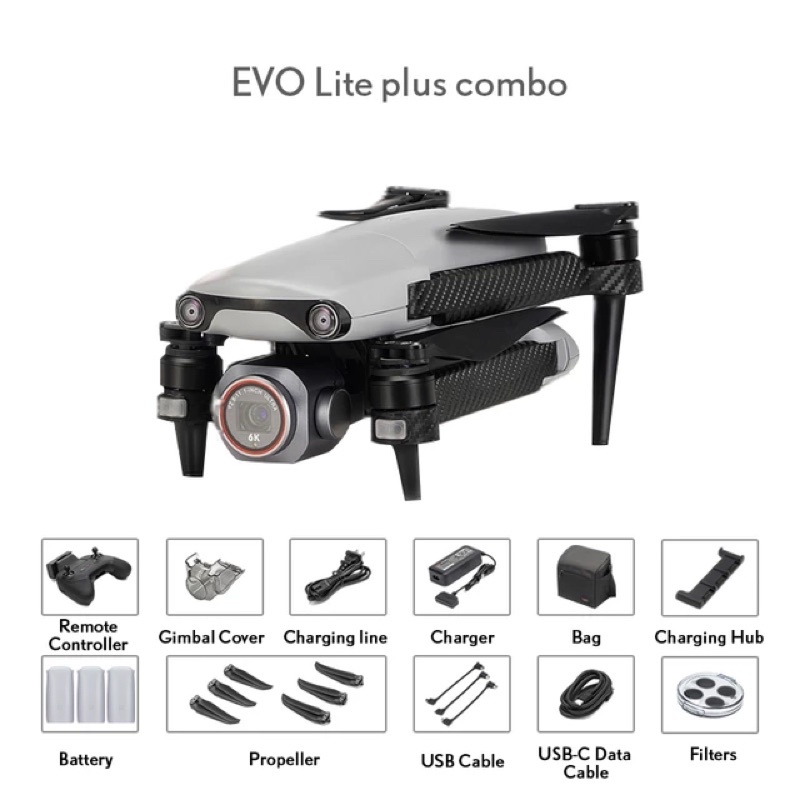 Combo Flycam Autel Evo Lite plus - Cảm biến va chạm 3 chiều - Max 12km - Chính hãng
