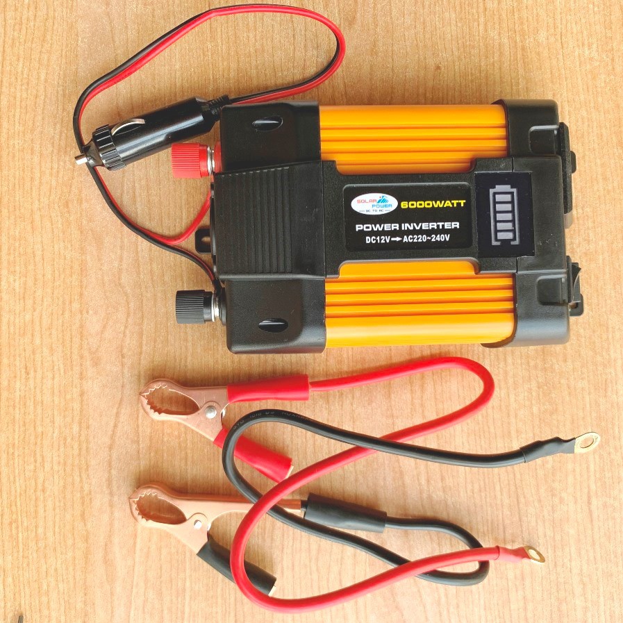 Máy chuyển đổi kích điện ắc quy 12V lên 220V dùng tại gia đình, nhà xưởng, trên xe hơi công suất 500W