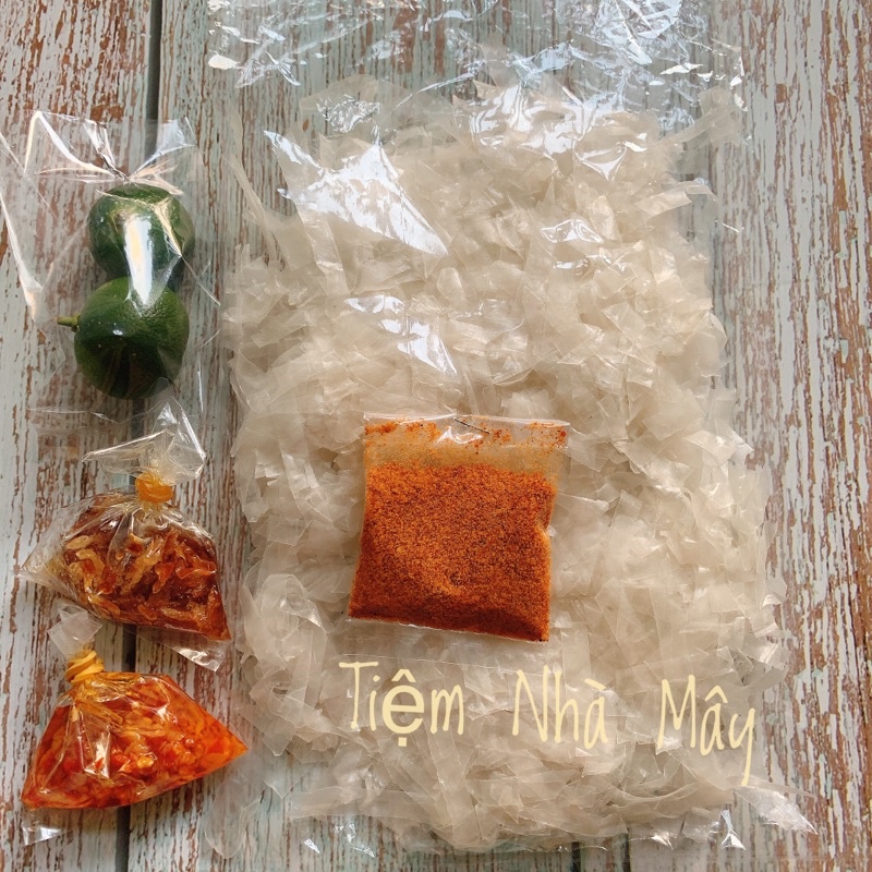Bánh Tráng Dẻo Sợi Sate Tắc Muối Nhuyễn Tôm
