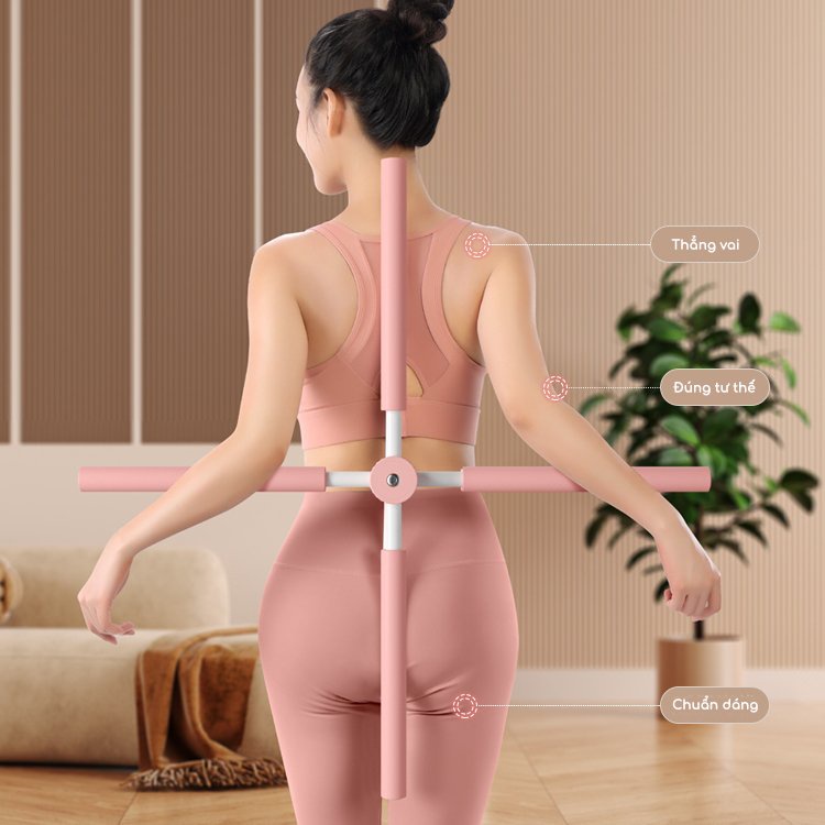 Gậy Tập Chống Gù Lưng,Gậy Tập YOGA, Hỗ Trợ Tập YOGA Hiệu Quả