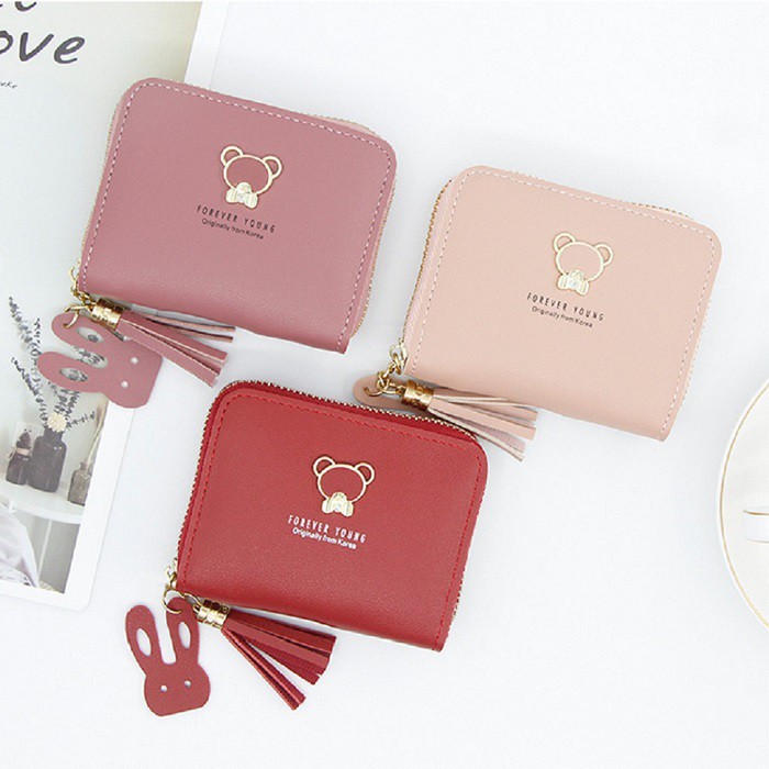 Bóp Nữ Mini Cầm Tay FOREVER YOUNG, Ví Nữ Mini Thời Trang Cao Cấp Nhiều Màu Siêu Cute 1 Dây Khóa Nhỏ Gọn Tiện Dụng LV001.