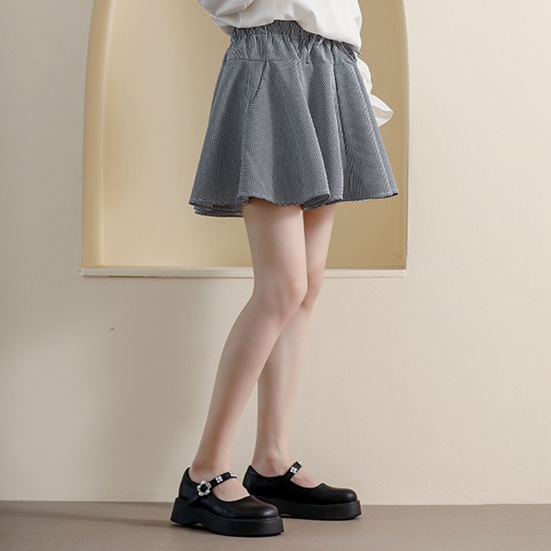 Giày Da Đế Dày Màu Đen Dễ Phối Đồ Thời Trang Phong Cách Hàn Quốc Cho Nữ Size 34-42