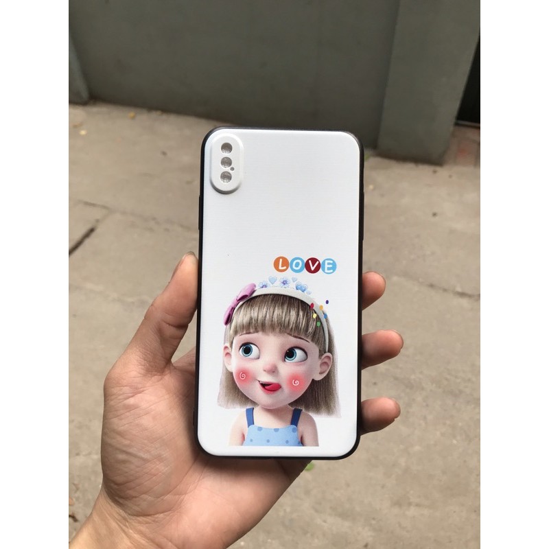 Ốp lưng iPhone 6 6s 6 Plus 6s Plus 7 7 Plus 8 8 Plus X XS XS Max 11 Pro Mã Se2 cô bé hoạt hình xinh xắn