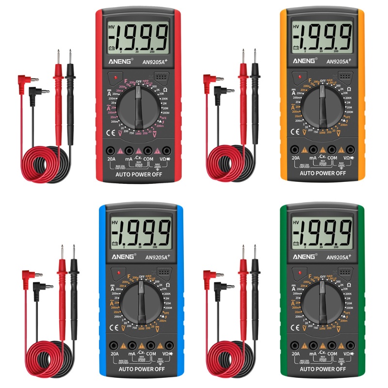 Đồng hồ đo vạn năng kỹ thuật số an9205a + màn hình lcd