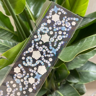 Decorative sticker flash decoration shiny bead line