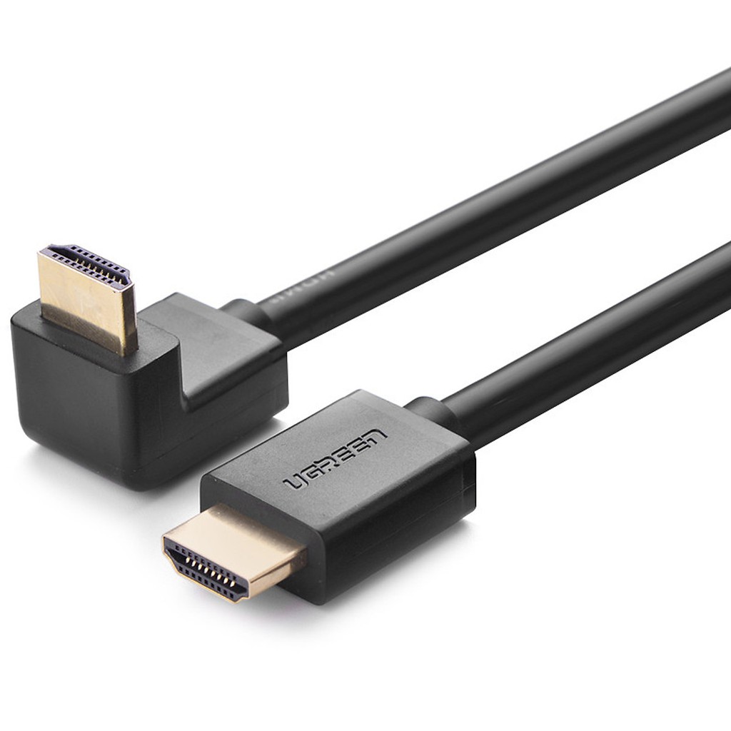 Cáp HDMI Đầu 90 Độ Ugreen HD103 10172 - Đen - Hàng Chính Hãng