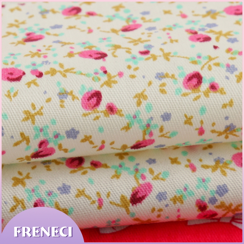 Bộ 30 Tấm Vải Cotton In Hoa Dùng May Túi Xách Búp Bê