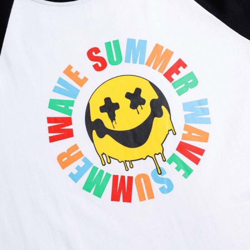 [HÀNG CHÍNH HÃNG] Áo thun tay lỡ unisex ClownZ acid drop raglan form rộng, chất cotton