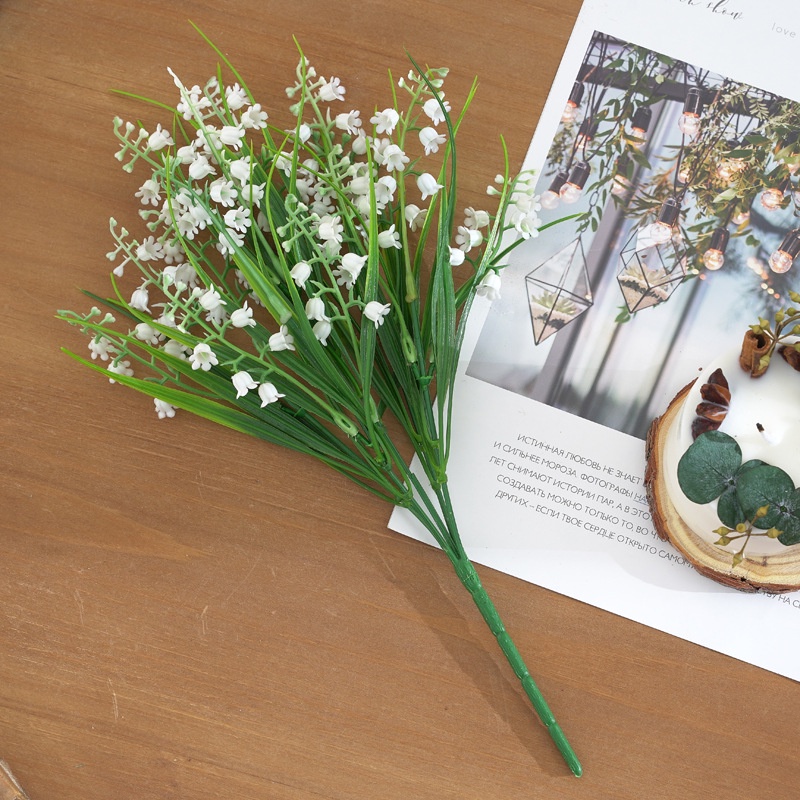5 Nhánh Hoa Lily Nhân Tạo Bằng Nhựa Dùng Trang Trí Tiệc Cưới