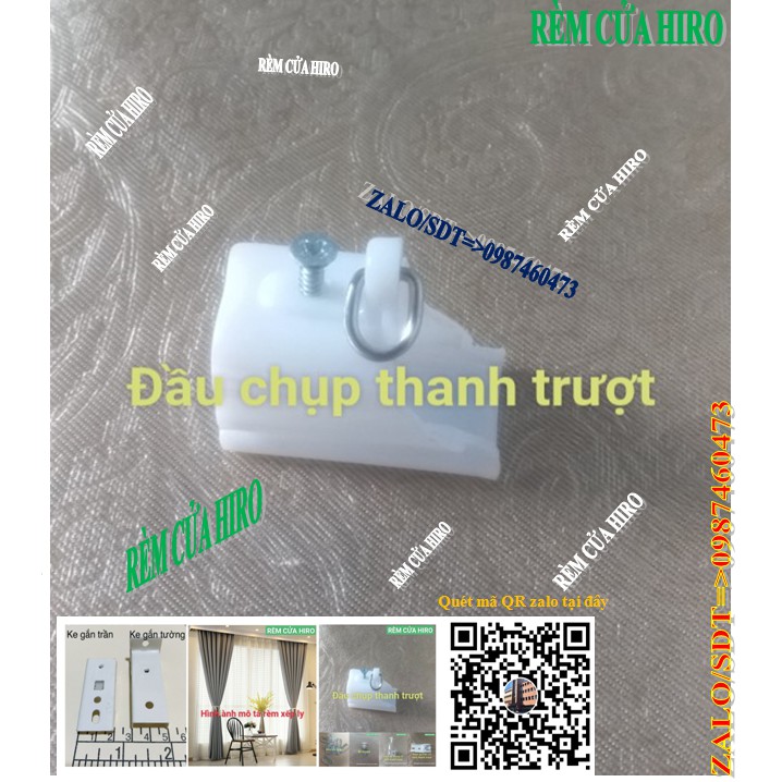 Combo thanh ray chống ồn treo rèm màn cửa nhiều kích thước