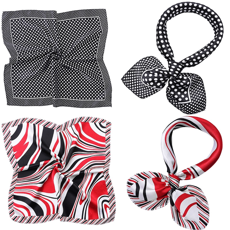 Khăn choàng cổ vải lụa nhân tạo in họa tiết độc đáo sang trọng