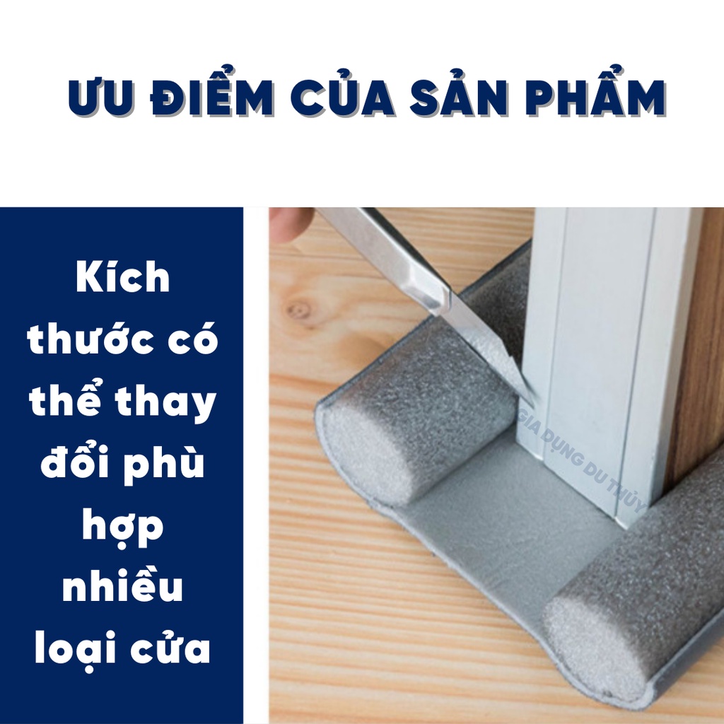 Thanh xốp chặn khe cửa ngăn muỗi, côn trùng loại dài 95 cm của tổng kho gia dụng du thủy