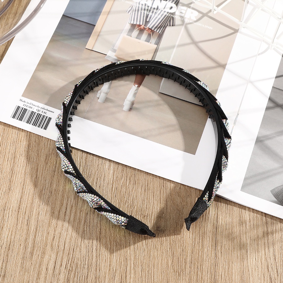 Băng đô cài tóc đính đá pha lê nhân tạo thời trang phong cách hàn quốc cho nữ