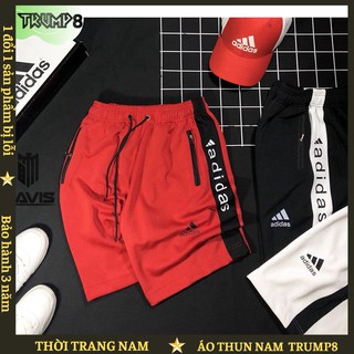 🌟SALE SỐC 🌟 Quần thun thể thao nam phối sọc dọc logo in cao cấp TRUMP9