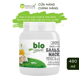 Kem ủ-xả Bio Naturell suôn mượt & chắc khỏe chiết xuất hoa cúc La Mã 480ml - BioTopcare Official