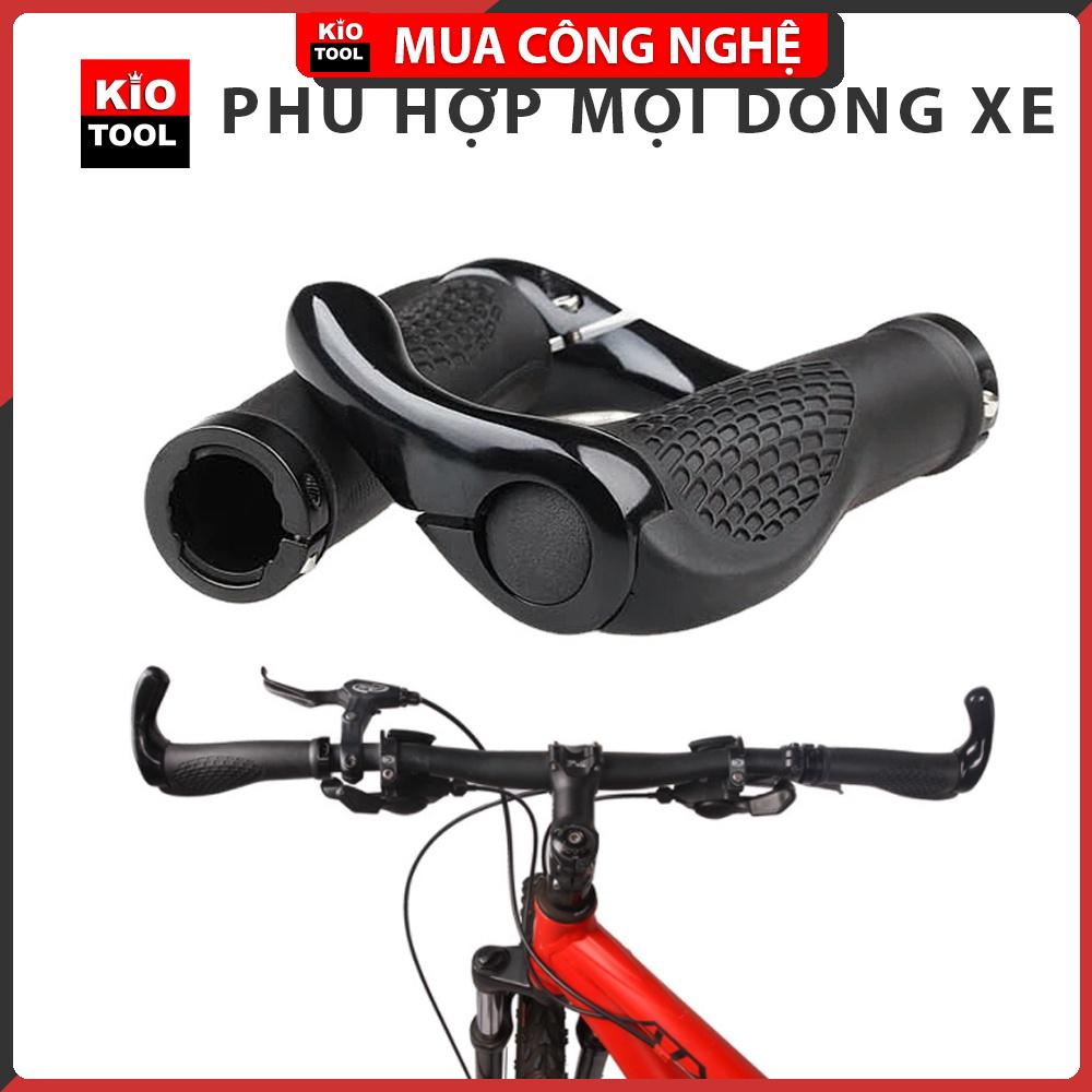 Tay nắm xe đạp thể thao Kiotool có sừng chống mỏi , trơn tay phù hợp với mọi dòng xe