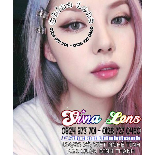 Lens Kính Sát Tròng Series Xám Tây