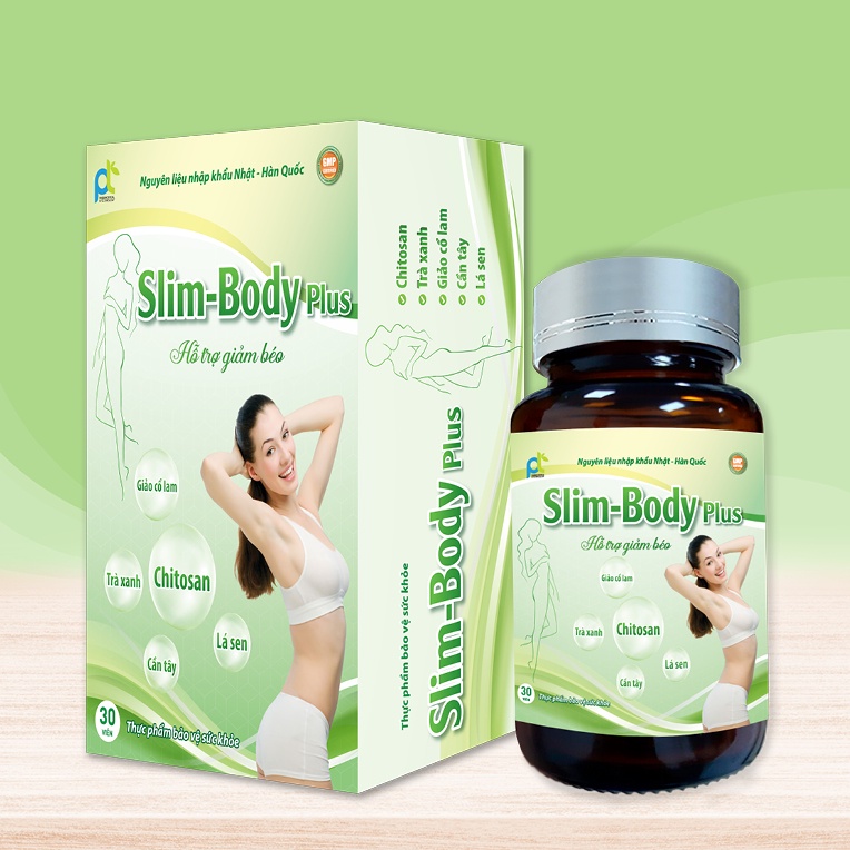 Viên Uống P&amp;T Slim-Body Plus Hỗ Trợ Giảm Béo 30 Viên Slim-Body Plus