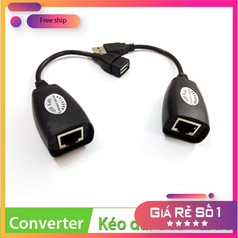 BỘ NỐI DÀI USB 50M - USB EXTENDER BẰNG CÁP MẠNG LAN