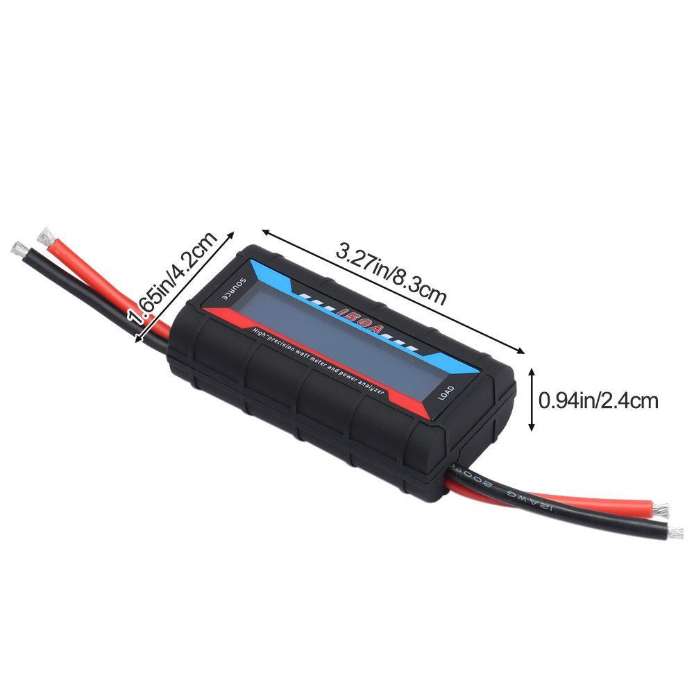 Đồng hồ đo và phân tích công suất dòng điện Amp Watt độ chính xác cao có đèn nền LCD kỹ thuật số nguồn 150A