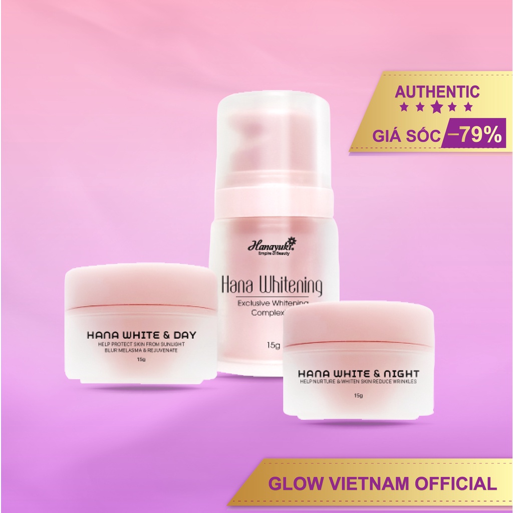 Combo dưỡng trắng da chuyên sâu minisize ngày đêm Glow - GlowVietnam