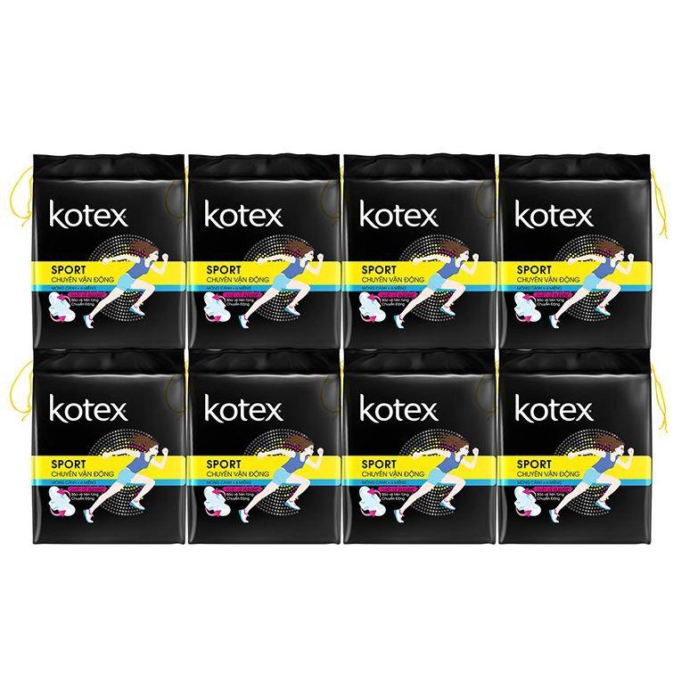 COMBO 8 gói BVS Kotex Sport Siêu mỏng cánh 6s