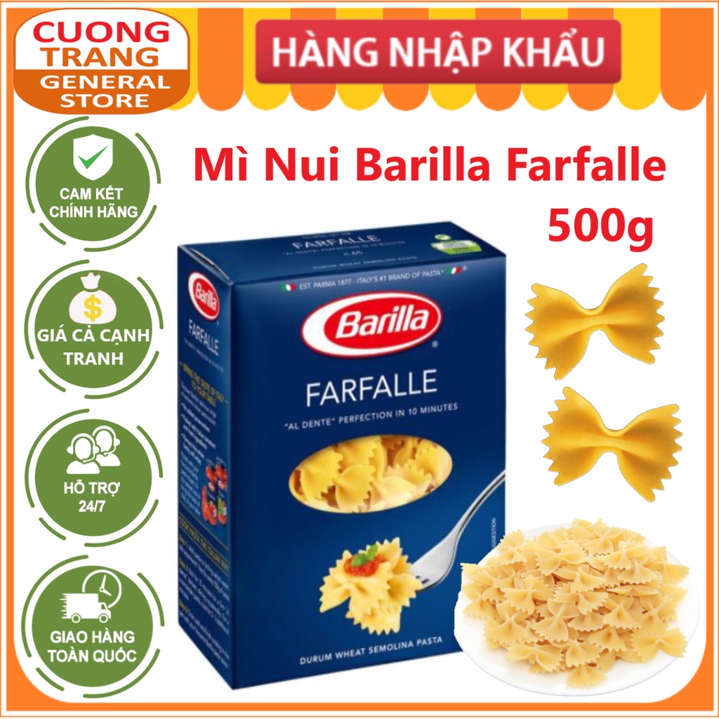 Mì nui barilla farfalle 500g
