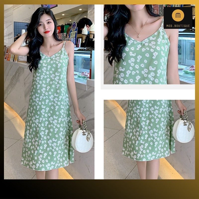 Váy 2 Dây Hoa Nhí Chất Mịn Mát Dáng Suông Có Đủ Size V4 | BigBuy360 - bigbuy360.vn