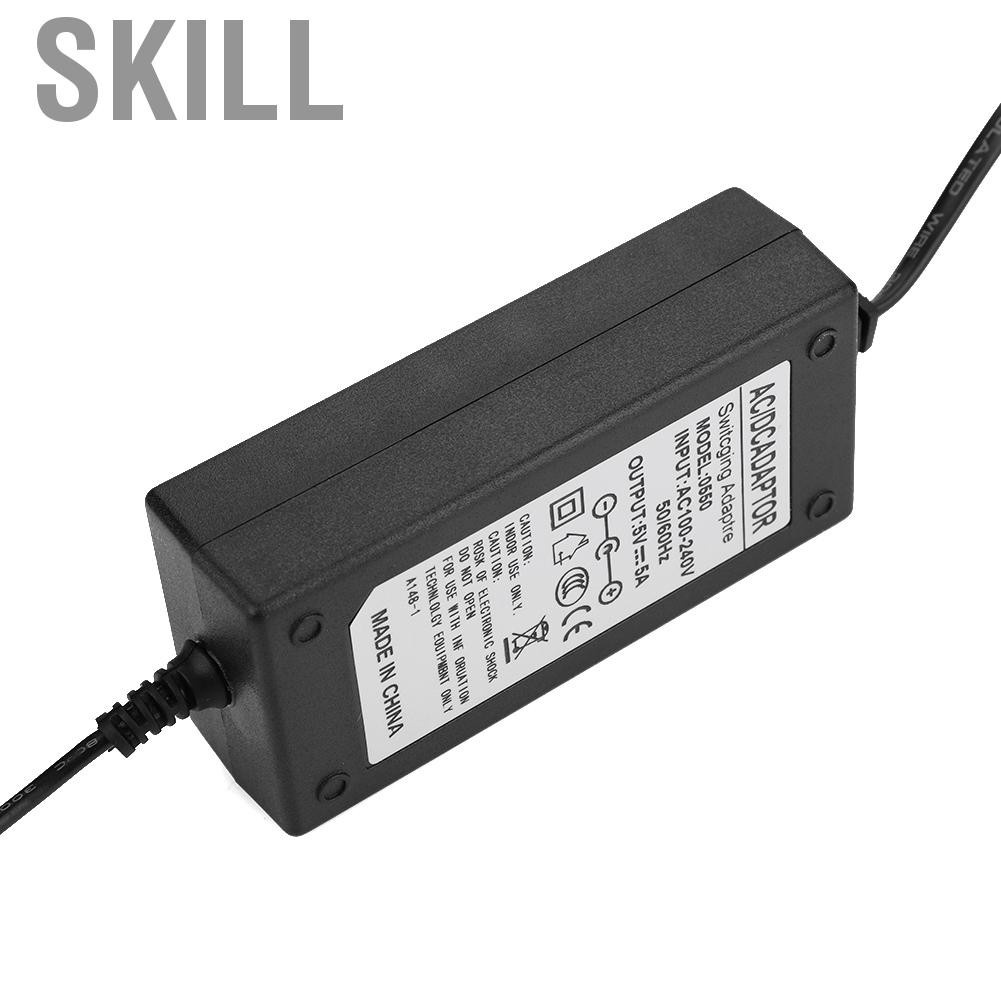 Skill AC 100-240V To 24V/12V/5V 2A/4A/5A/6A Power Supply Adapter US Plug LED Strip CS