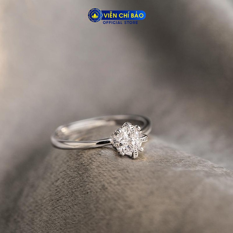 Nhẫn bạc nữ Lazy Queen vương miện nữ hoàng đính đá bạc 925 thời trang phụ kiện trang sức nữ Viễn Chí Bảo N400502