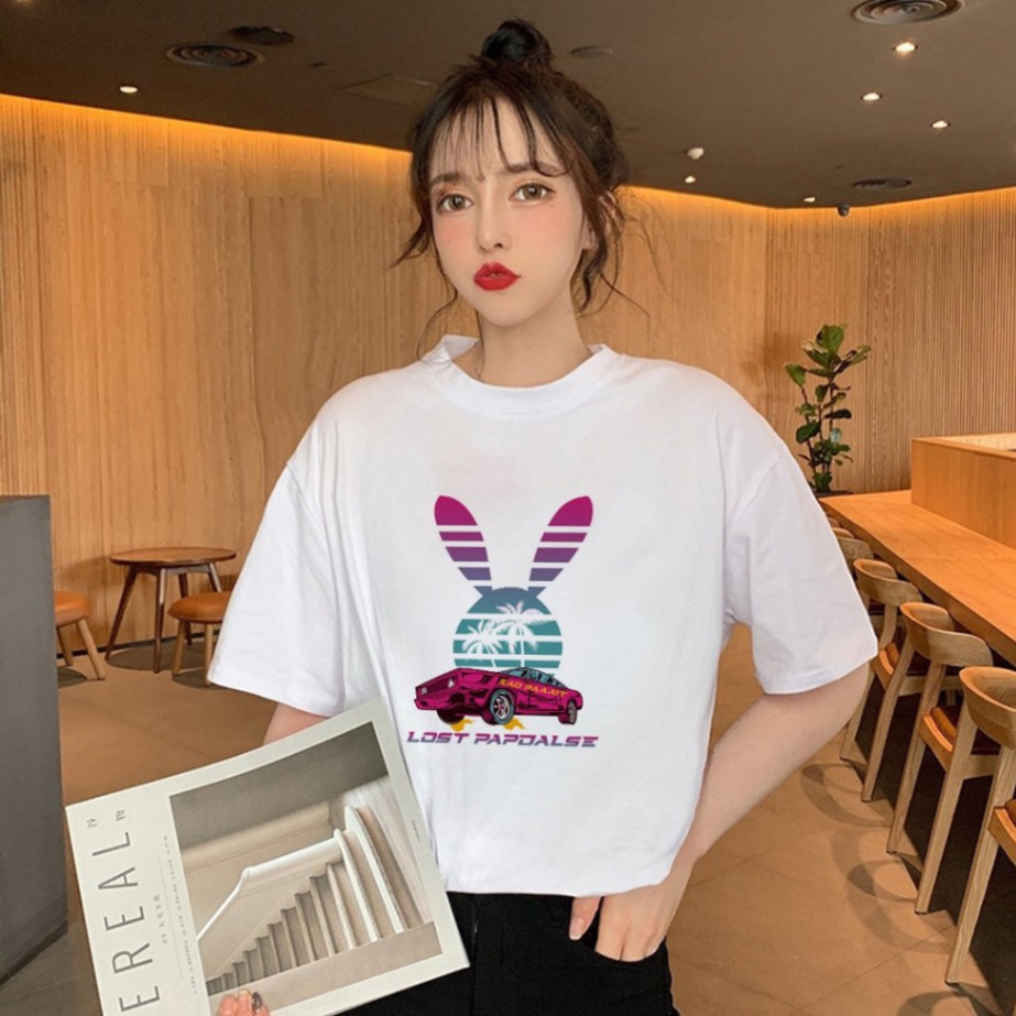 Áo Thun Tay Lỡ In Lost Papdalse Unisex Freesize Dưới 75kg ATIN65 | BigBuy360 - bigbuy360.vn