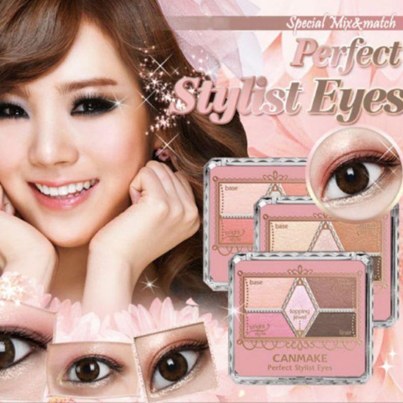 Bảng Phấn Mắt Canmake Perfect Stylist Eyes màu 22 Apricot Beach