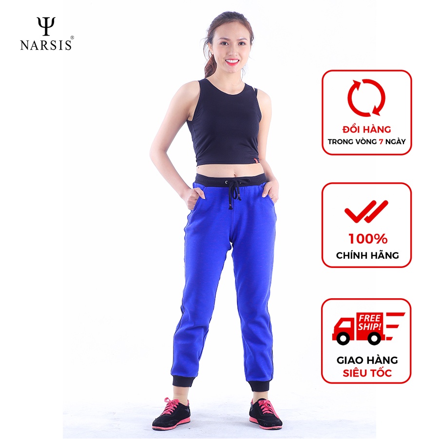 Quần Jogger nữ Narsis P7036 màu xanh