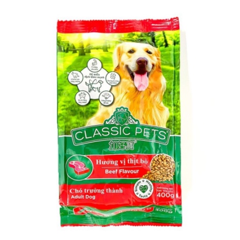 &lt;THỨC ĂN HẠT&gt; Thức Ăn Hạt Cho CHÓ NHỎ VỊ SỮA Classic Pets 400g