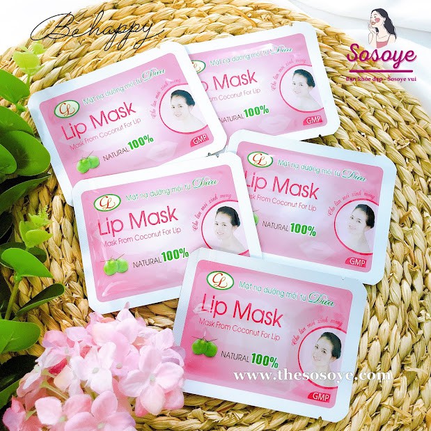 Mặt Nạ Dừa Dưỡng Môi Cửu Long Lip Mask From Coconut For Lip