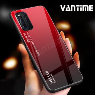 Ốp điện thoại kính cường lực màu gradient thời trang cho VIVO V19