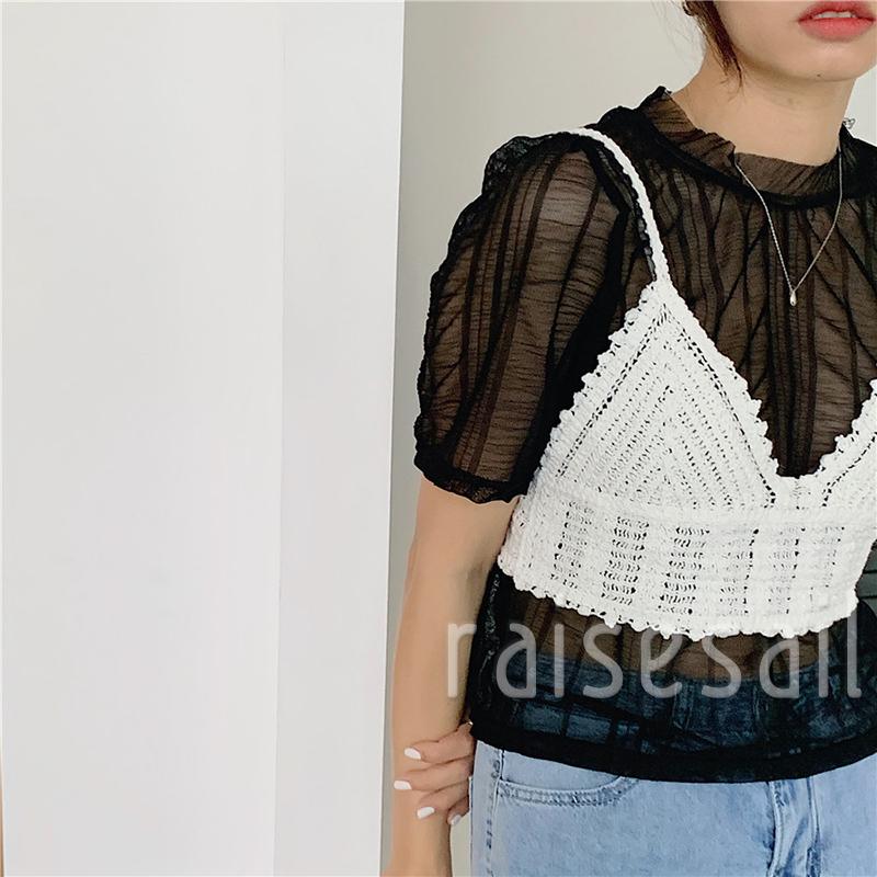 Rs Áo Croptop Không Tay Cổ Chữ V Khoét Sâu Màu Trơn / Trắng / Tím Thời Trang Quyến Rũ Cho Nữ