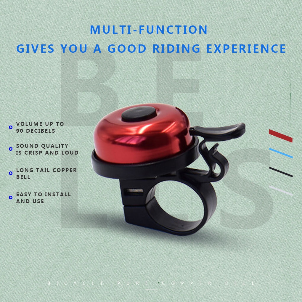 [double]2pcs Bike Bell Handlebar Loud Sound Siren Mountain Road Cycling Aluminum Alloy Alarm Ring Bicycle Accessory