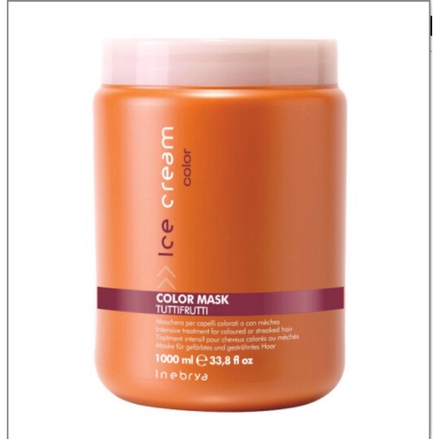 Hấp dầu dưỡng tóc nhuộm Inebrya Ice Cream Color Mask 1000ml