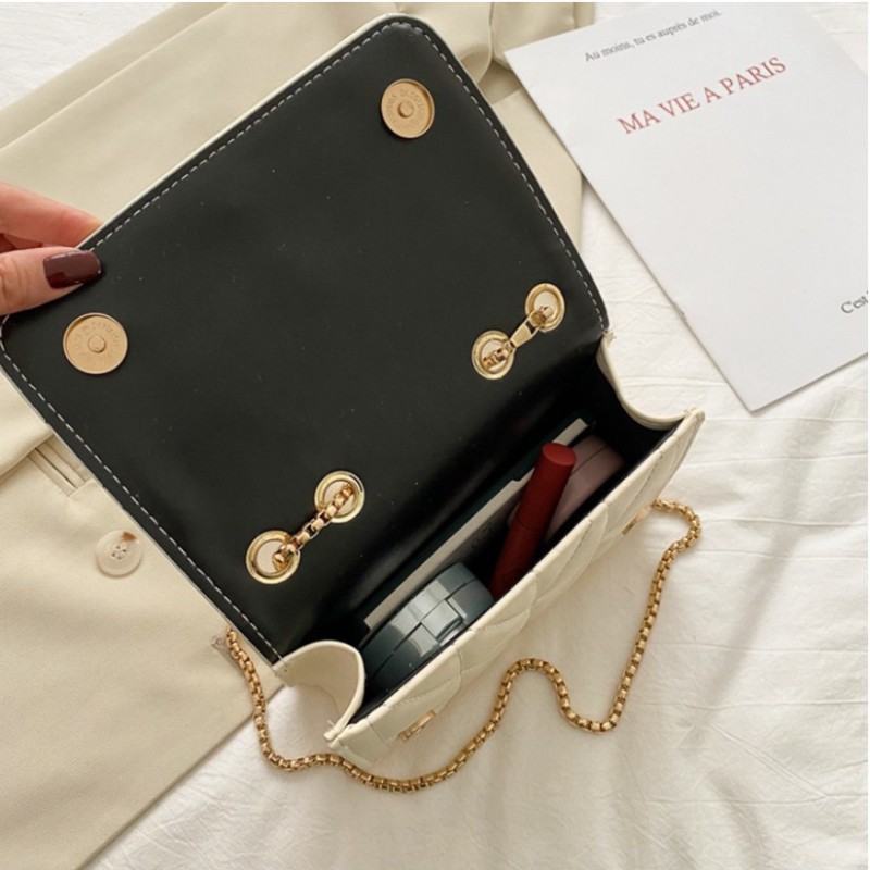 Túi đeo chéo nữ trần trám Đính Hoạ Tiết Tuần Lộc