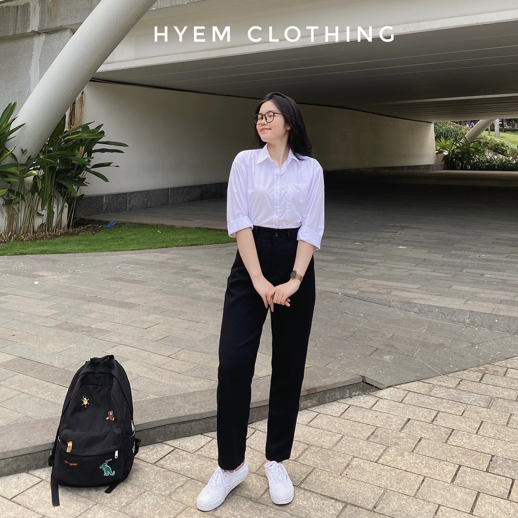 Quần Tây Nữ Basic Lưng Cạp Siêu Cao Cạp Siêu Cao Dáng Baggy Suông Dài Đi Học Công Sở Cao Cấp-Có Bigsize | BigBuy360 - bigbuy360.vn